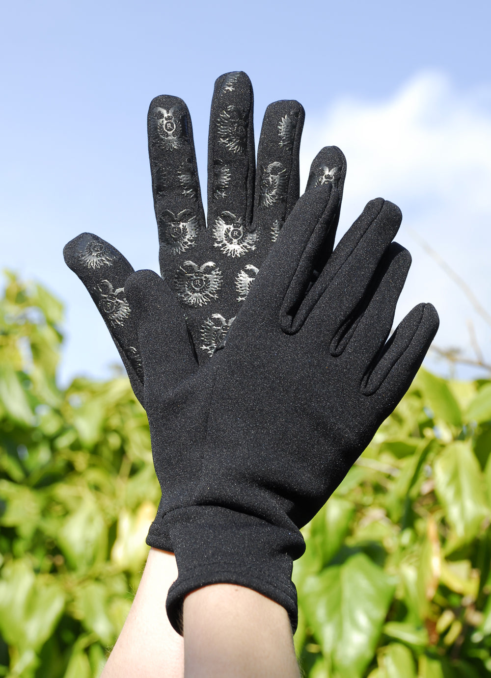 Black Fleece Lined Thermal Gloves