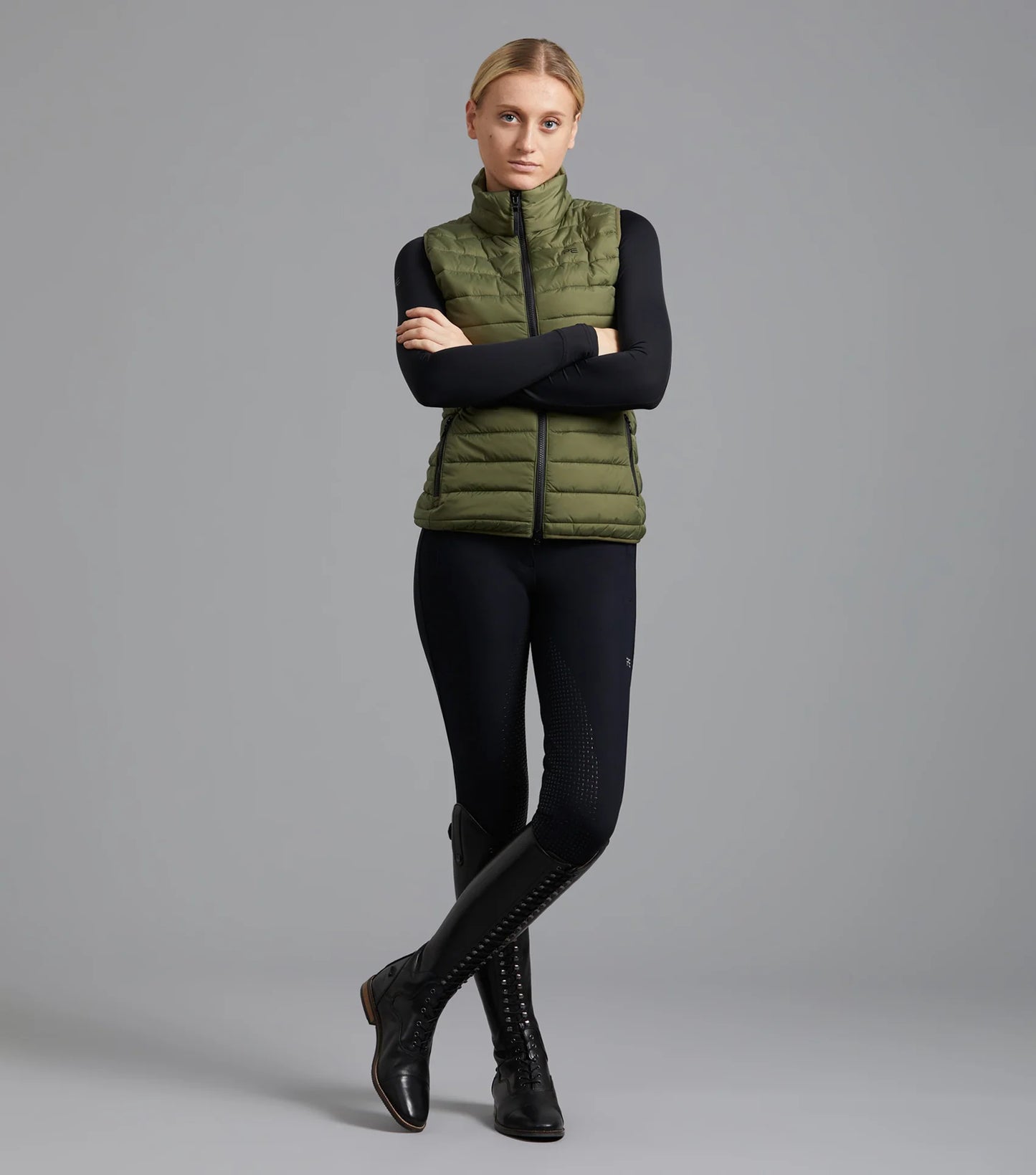 Premier Equine Dante Ladies Gilet - Olive
