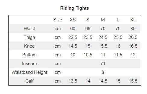 Gallop High Waist Silicone Knee Tights With Pockets