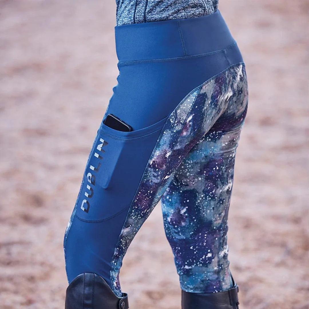 Dublin Gabriella Printed Sculpt Tech Tights - size 8