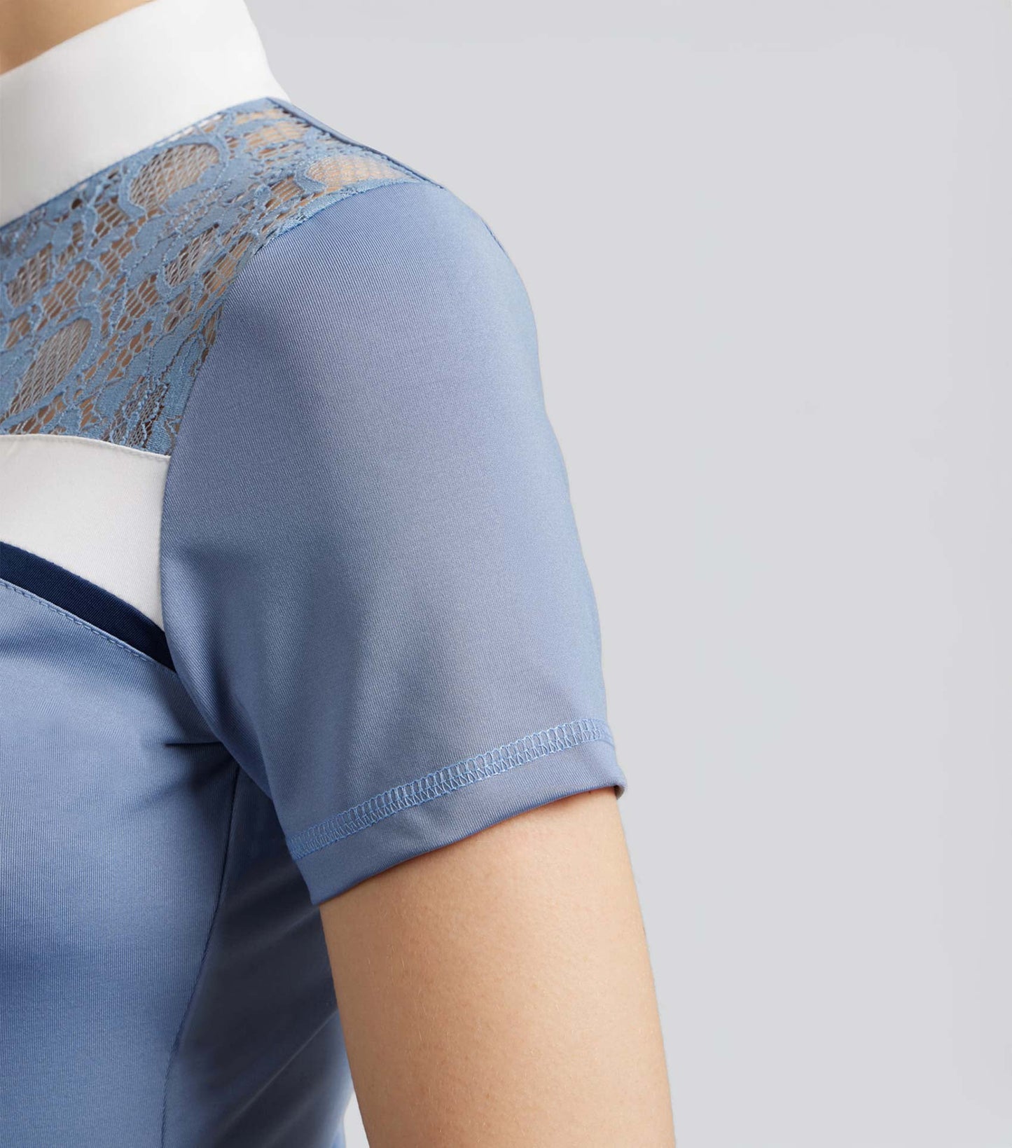 Premier Equine Campani Short Sleeve Riding Top Infinity Blue