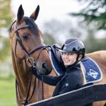 Charles Owen EQX Kylo Sparkly Riding Hat Black Gloss & Rose Gold