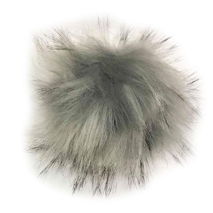 Detachable Faux Fur Pom-Pom