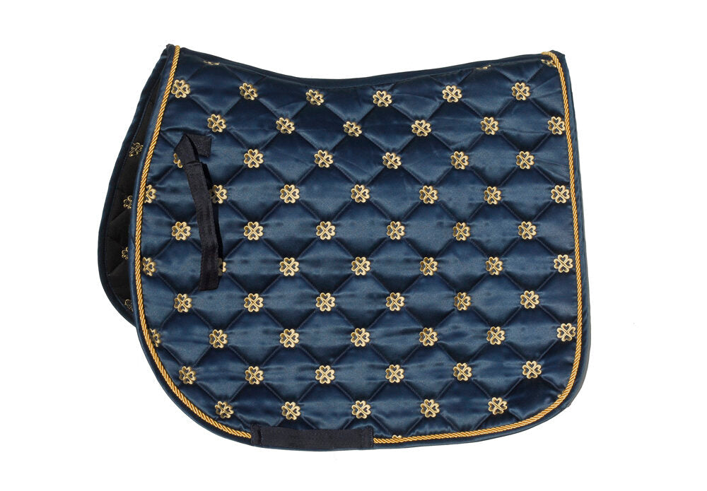 Lucky Clover Satin Saddle Pad