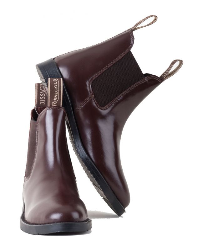 Rhinegold Adults Classic Leather Jodhpur Boots
