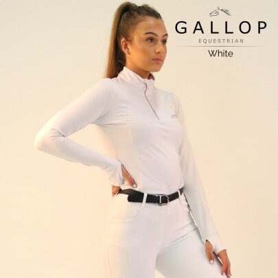 Gallop Long Sleeve Zipped Neck Base Layer