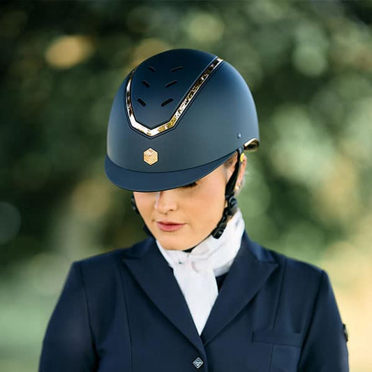 Charles Owen Eqx Kylo (2025) Matte Navy & Rose Gold